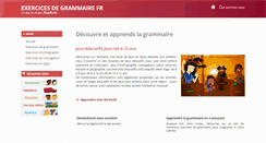 Desktop Screenshot of exercices-de-grammaire.fr